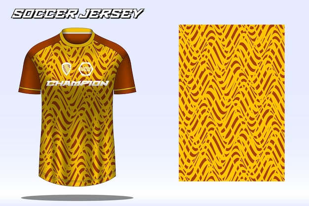 Voetbalshirt sport tshirt ontwerp mockup voor voetbalclub