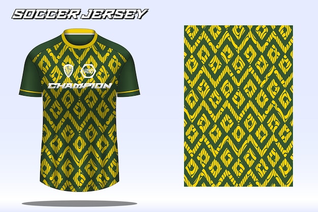 Voetbalshirt sport tshirt ontwerp mockup voor voetbalclub