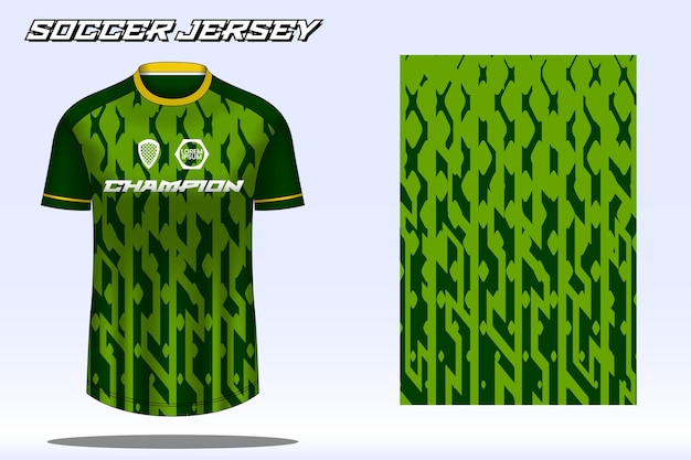 Voetbalshirt sport tshirt ontwerp mockup voor voetbalclub