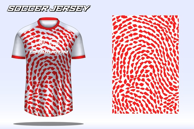 Voetbalshirt sport tshirt ontwerp mockup voor voetbalclub