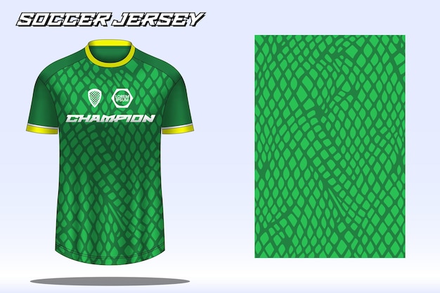 Voetbalshirt sport tshirt ontwerp mockup voor voetbalclub