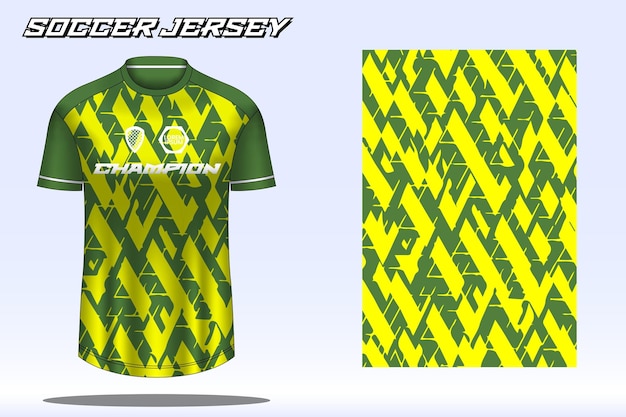 Voetbalshirt sport tshirt ontwerp mockup voor voetbalclub