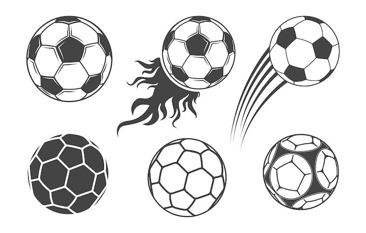 Vector voetbalsilhouet voetbal silhouet vectoren van voetbalvoetbal