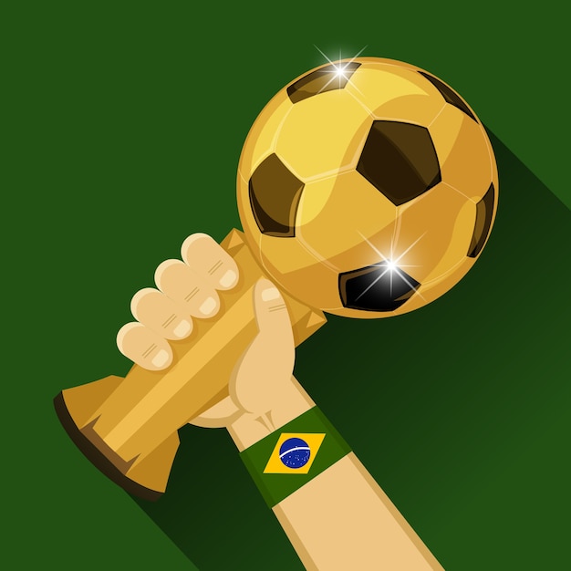 Voetbaltrofee voor brazilië