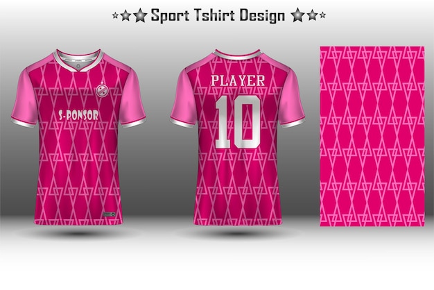 Voetbaltrui mockup voetbaltrui mockup wielertrui mockup en sport jersey mockup met abstract geometrisch patroon