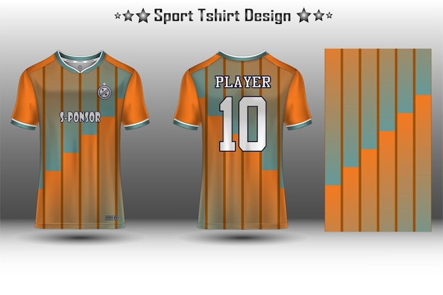 Voetbaltrui mockup voetbaltrui ontwerp sublimatie sport t-shirt design collectie voor racen fietsen gaming motorcross