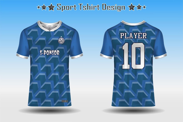 Voetbaltrui mockup voetbaltrui ontwerp sublimatie sport t-shirt design collectie voor racen fietsen gaming motorcross