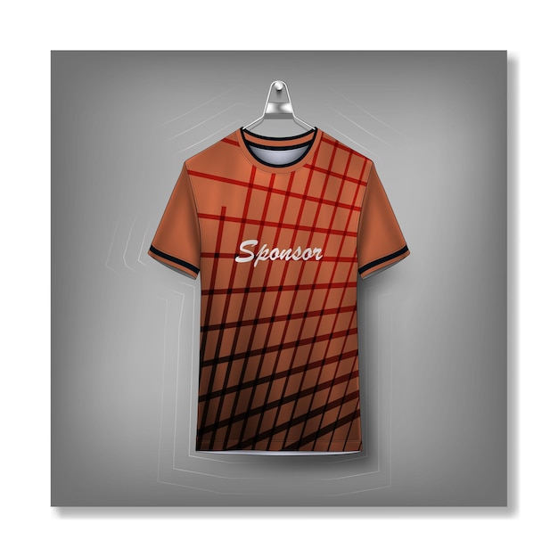 Voetbaltrui ontwerp voor sublimatie sport t-shirt ontwerp