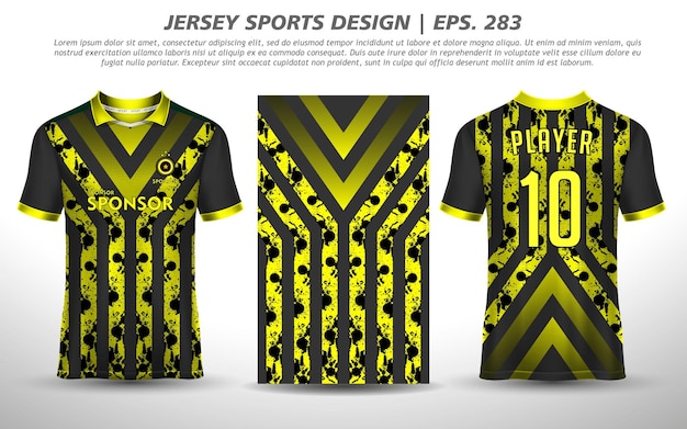 Voetbaltrui ontwerp voor sublimatie sport t-shirtontwerp Premium Gratis Vector-collectie