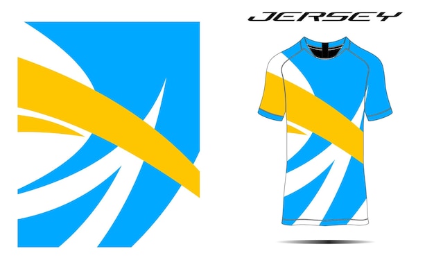 Voetbaltrui sjabloon vector sport t-shirt ontwerp
