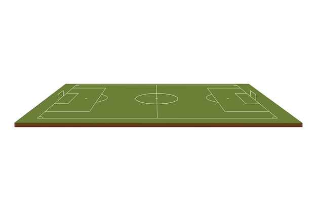 Voetbalveld vectorillustratie