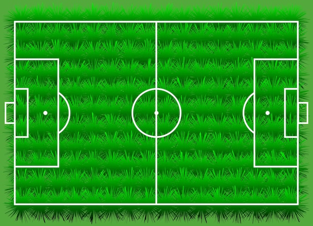 Vector voetbalveld