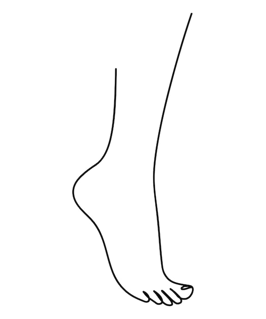 Vector voetpedicure voering in prachtige stijl vector illustratie geïsoleerde vector