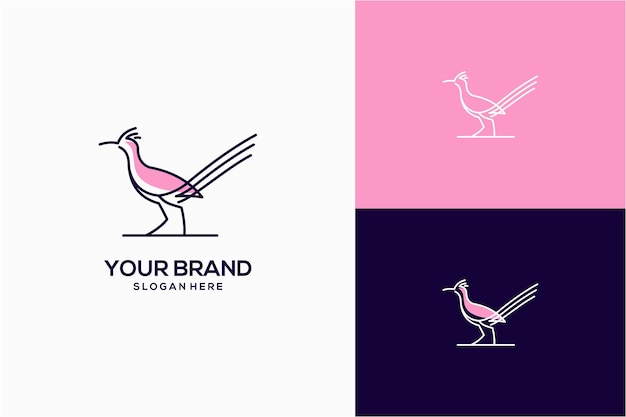 Vogel kardinaal logo ontwerpsjabloon