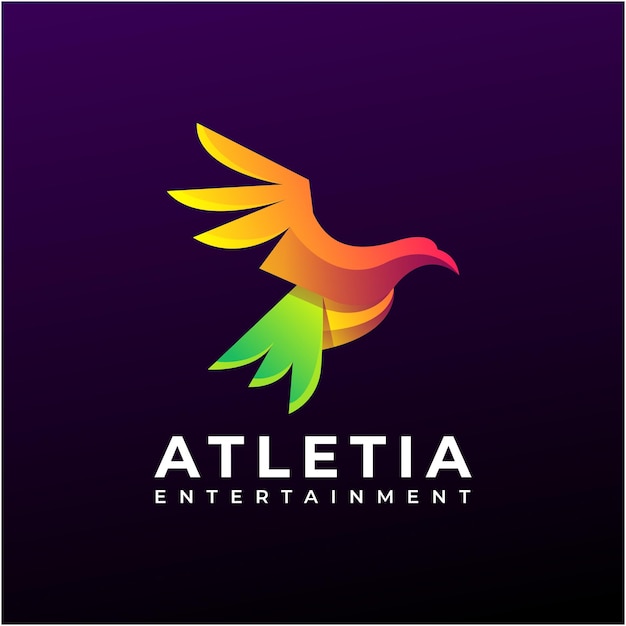 vogel kleurrijk logo
