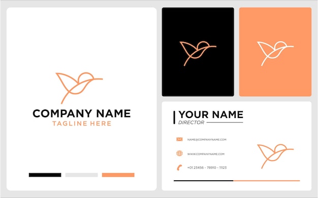 vogel logo ontwerp modern abstract