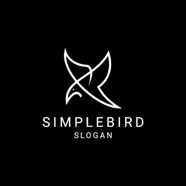 Vogel logo ontwerp pictogrammalplaatje