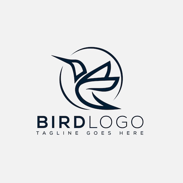 Vogel Logo Ontwerp Sjabloon Vector Grafische Branding Element