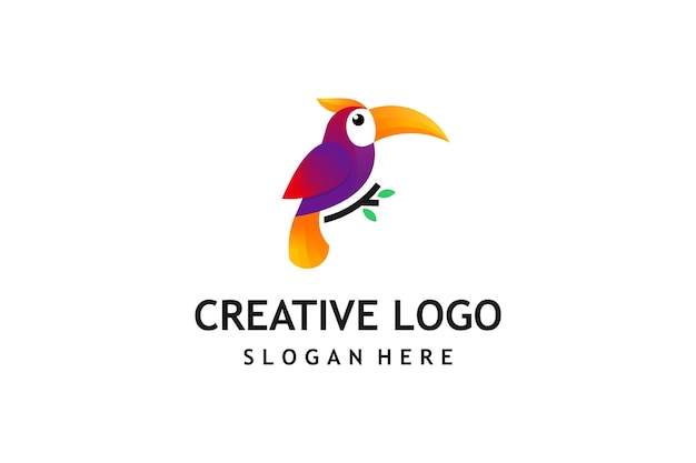 Vogel logo ontwerp sjabloon vectorafbeeldingen