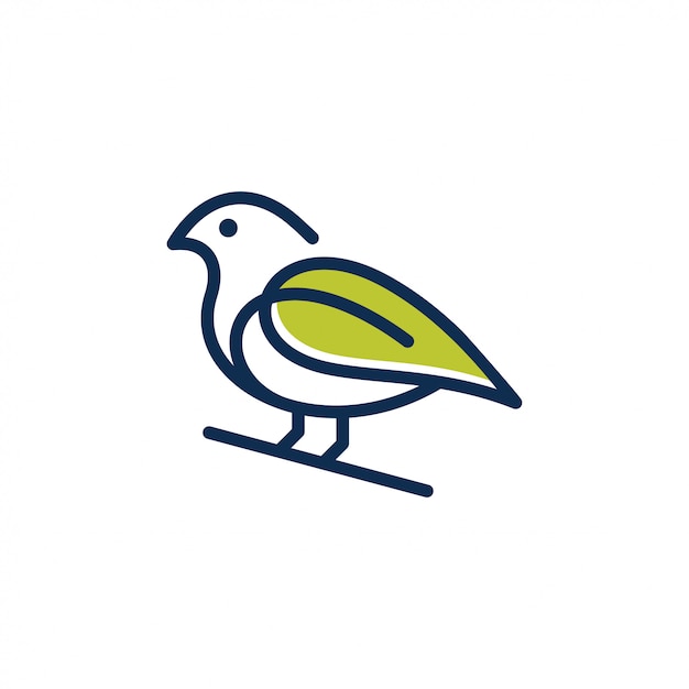 Vogel logo ontwerp vector.