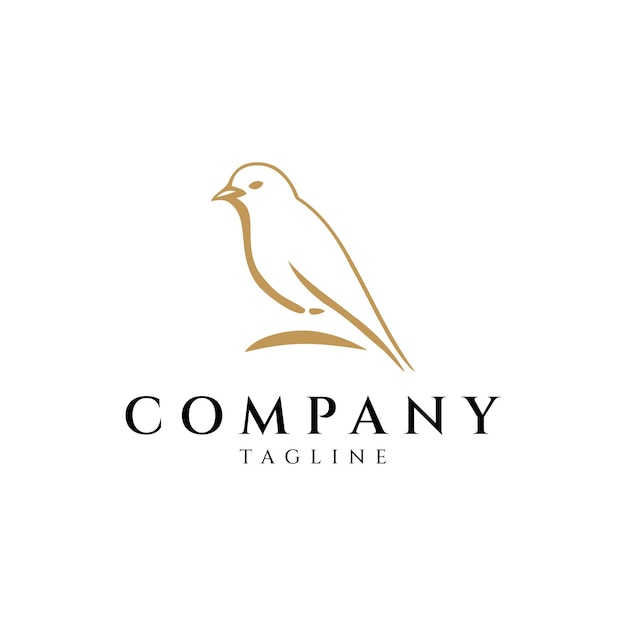 Vogel logo ontwerp vectorillustratie