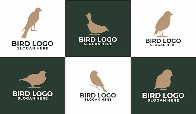 Vector vogel logo ontwerp