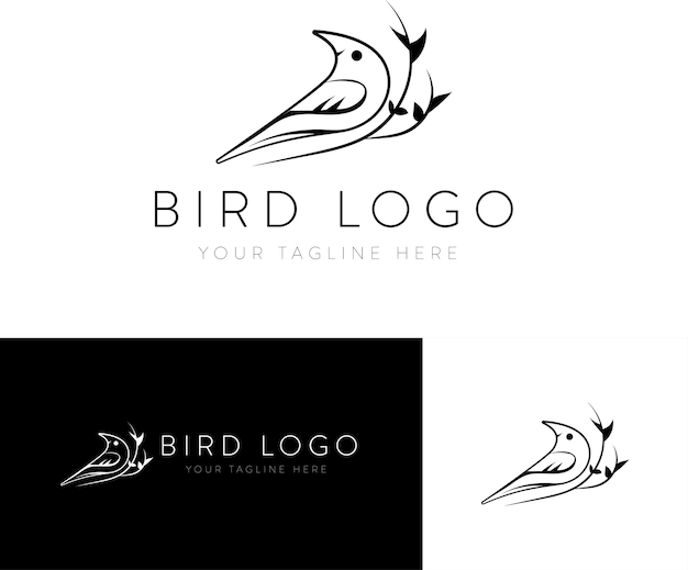 Vector vogel logo ontwerp