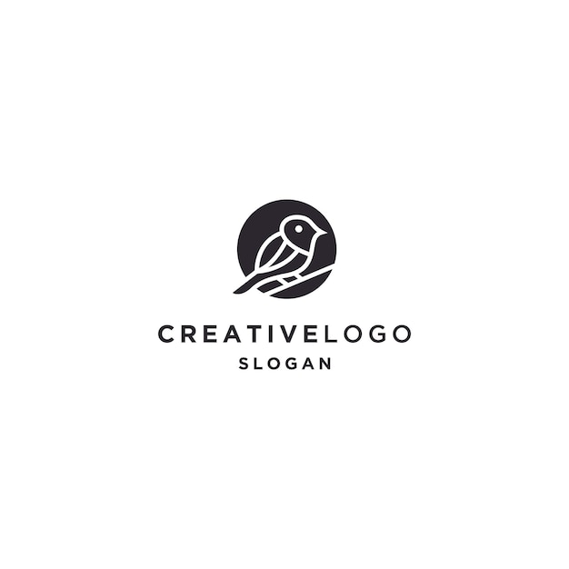 Vogel logo pictogram ontwerpsjabloon
