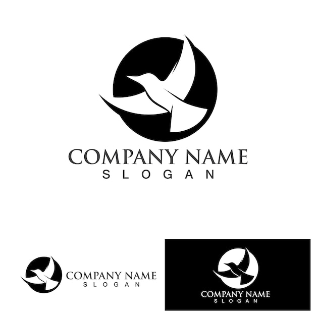 Vogel logo vector pictogram ontwerpsjabloon