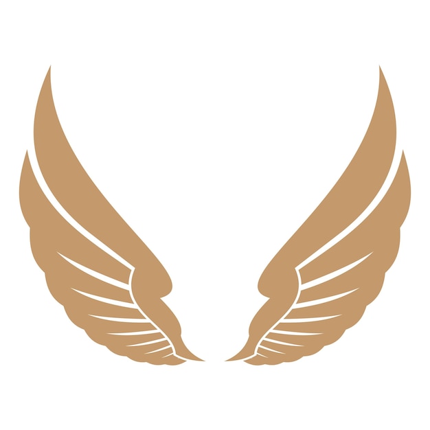 Vector vogel vleugels illustratie logo