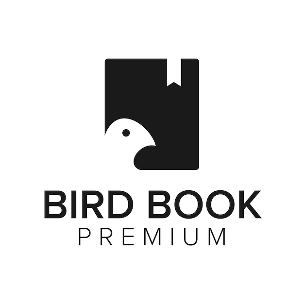 Vogelboek logo vector pictogrammalplaatje