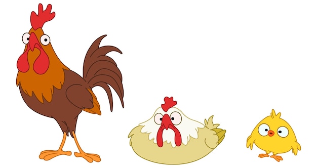 Vogelfamilie Hoender Hen en kuiken