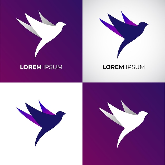 Vogels kleur vector Logo