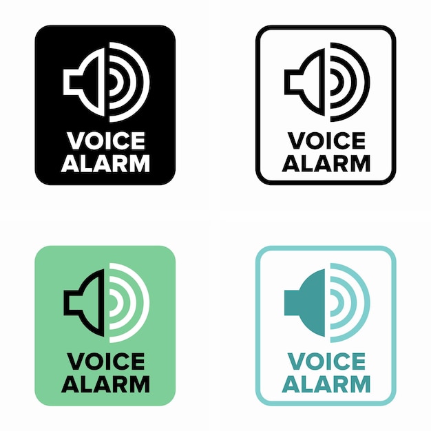 Voice alarm claxon, versterkte luidspreker