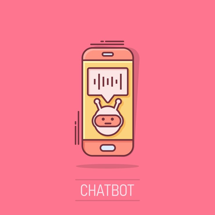 Vector voice assistant on smartphone icon in comic style sound record vector cartoon illustration on white isolated background chat recognition business concept splash effect