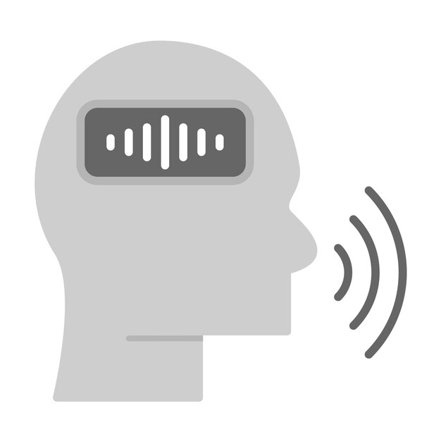 Voice control icon vector image can be used for smart home