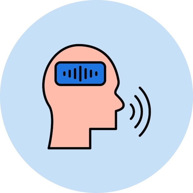Векторное изображение голосового значка управления может быть использовано для Smart Home