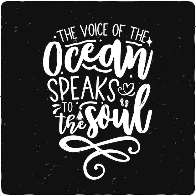 The voice of the ocean speaks to the soul summer design beach design