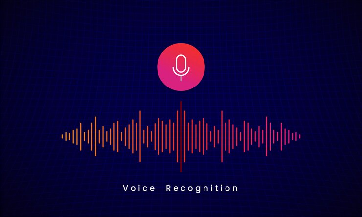 Voice Recognition AI personal assistant illustration design
