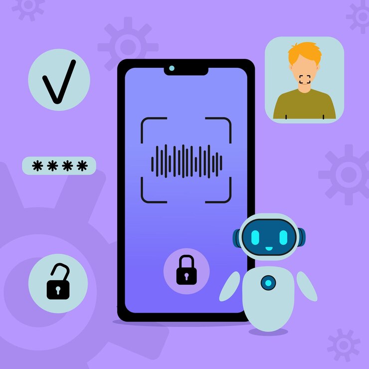 Vector voice recognition unlock on smartphone