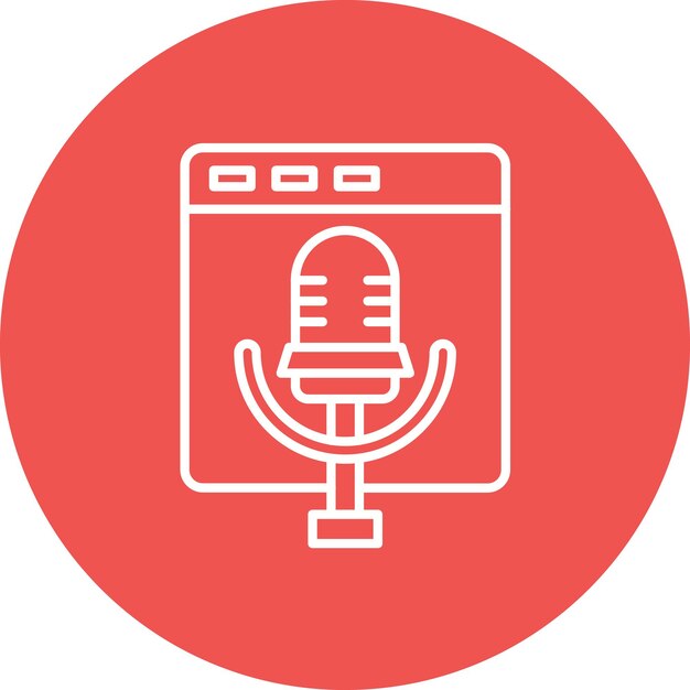 Voice Recorder icon vector image Can be used for Communication and Media