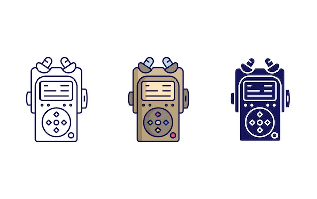 Voice recorder vector icon