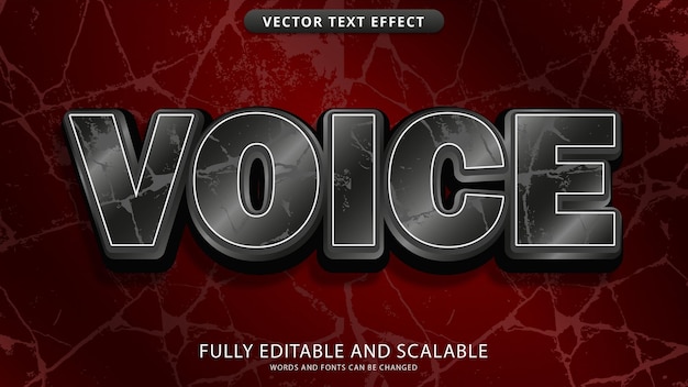 voice text effect editable eps file