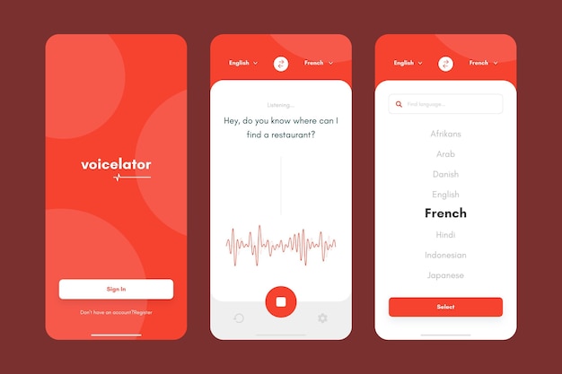 Raccolta di app per traduttore vocale