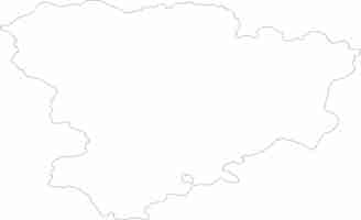 Vector volgograd russia outline map