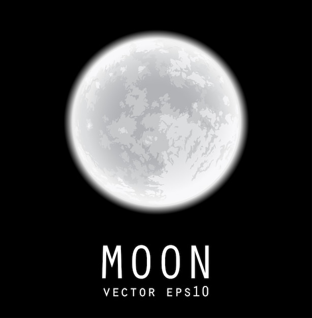 Vector volle maan