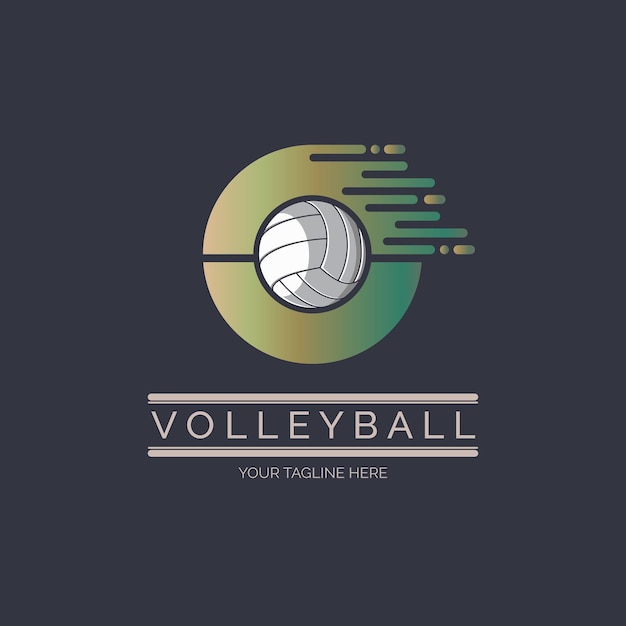 Volley ball letter o logo design template for brand or company
and other