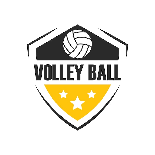 Volley ball logo vector