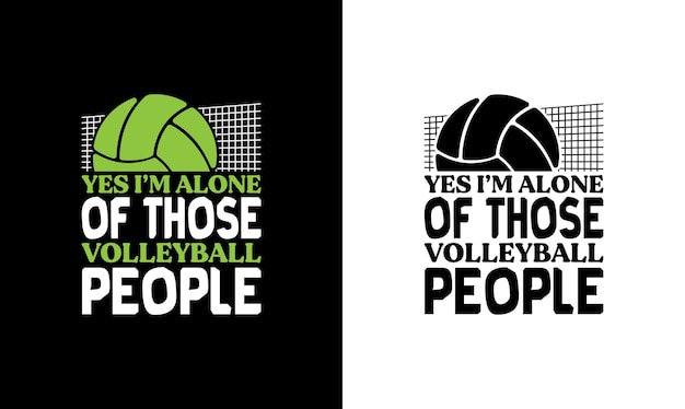 Volleybal citeer T-shirt ontwerp, typografie