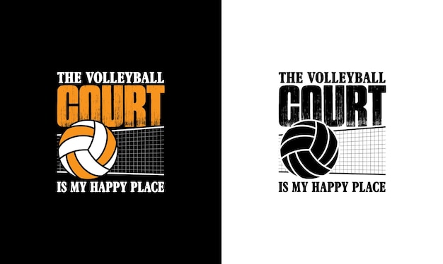 Volleybal citeer T-shirt ontwerp, typografie